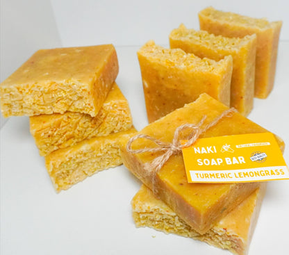 Order of 4 Soap Bars | Gift Box | GET 4 Organic Handmade Soaps + Wooden Soap Holder + Exfoliating Bag